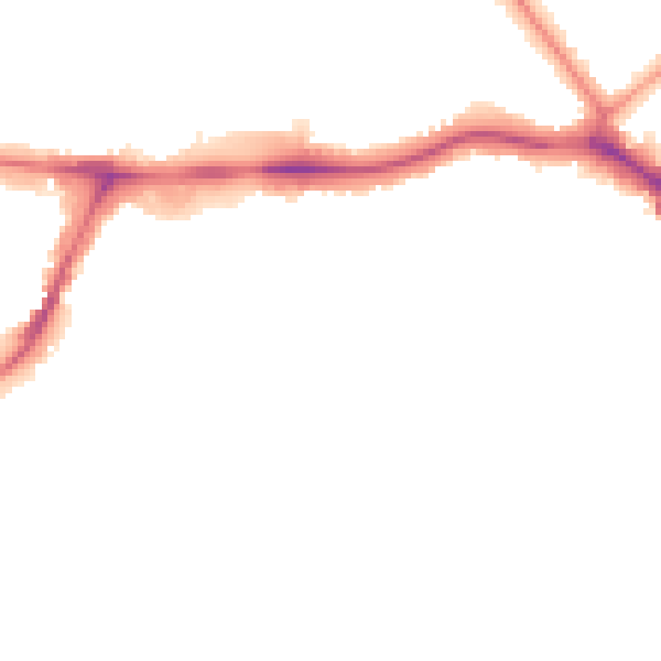 Night-time road noise heatmap for HA9 9FJ