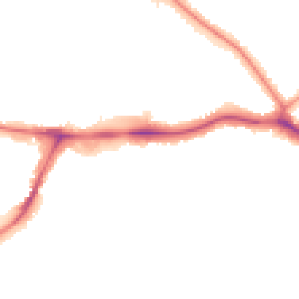 Night-time road noise heatmap for HA9 9UP