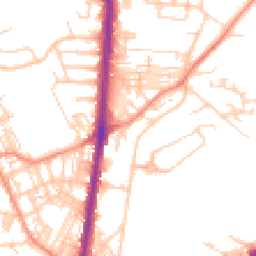 Daytime road noise heatmap for HD2 1AA