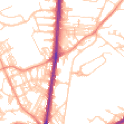Daytime road noise heatmap for HD2 1AB