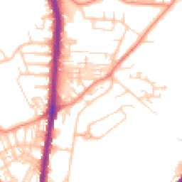 Daytime road noise heatmap for HD2 1AE