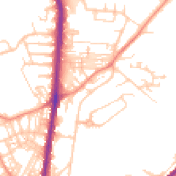 Daytime road noise heatmap for HD2 1AH