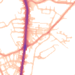 Daytime road noise heatmap for HD2 1AJ