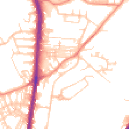 Daytime road noise heatmap for HD2 1AL