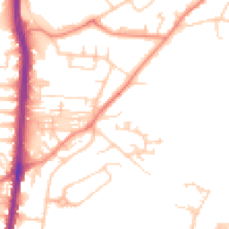 Daytime road noise heatmap for HD2 1AS