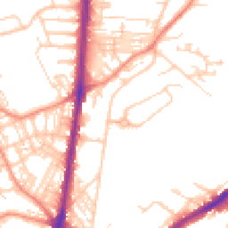 Daytime road noise heatmap for HD2 1AY