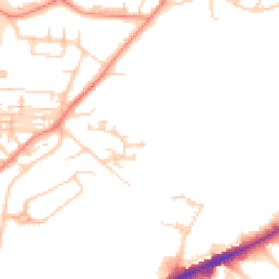 Daytime road noise heatmap for HD2 1BE