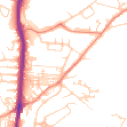 Daytime road noise heatmap for HD2 1BP