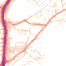 Daytime road noise heatmap for HD2 1BT