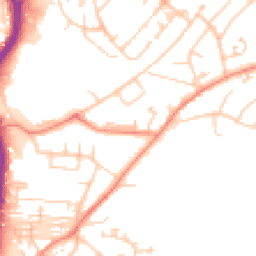 Daytime road noise heatmap for HD2 1DG