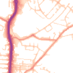Daytime road noise heatmap for HD2 1EZ