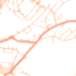 Daytime road noise heatmap for HD2 1HA
