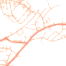 Daytime road noise heatmap for HD2 1HE