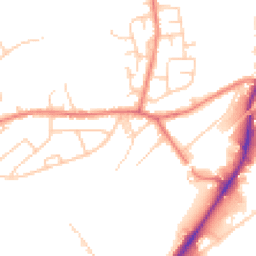 Daytime road noise heatmap for HD2 1JB
