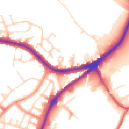 Daytime road noise heatmap for HD2 1XE