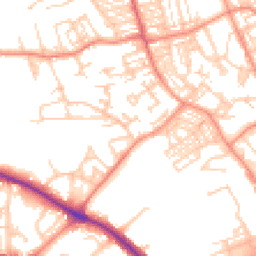 Daytime road noise heatmap for HD2 2AZ