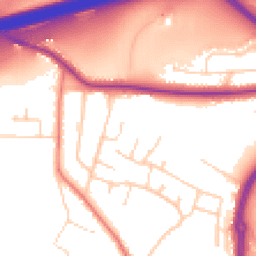 Daytime road noise heatmap for HD2 2EU
