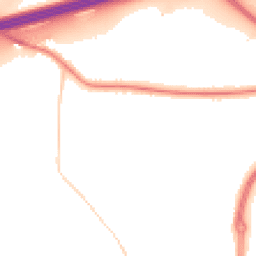 Night-time road noise heatmap for HD2 2EU