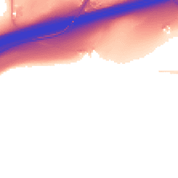 Daytime road noise heatmap for HD2 2EW