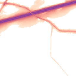 Night-time road noise heatmap for HD2 2GN