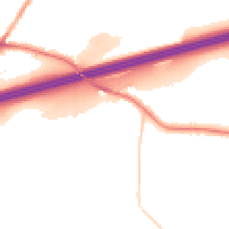 Night-time road noise heatmap for HD2 2GP