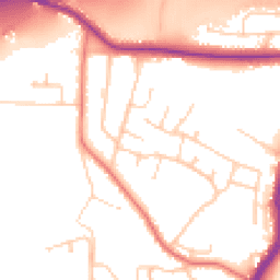 Daytime road noise heatmap for HD2 2HD