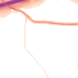 Night-time road noise heatmap for HD2 2HG