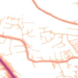 Daytime road noise heatmap for HD2 2YG
