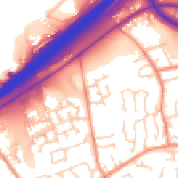Daytime road noise heatmap for HD3 2AD