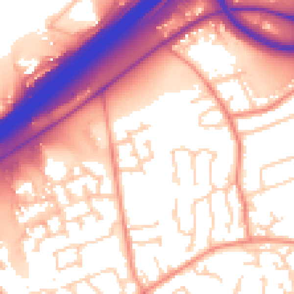 Daytime road noise heatmap for HD3 2AF