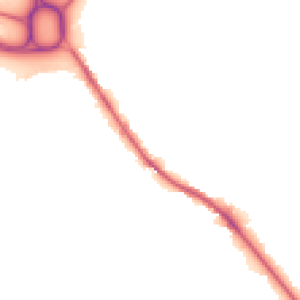 Night-time road noise heatmap for HD3 3BU