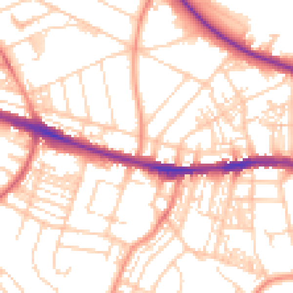 Daytime road noise heatmap for HD3 3DA