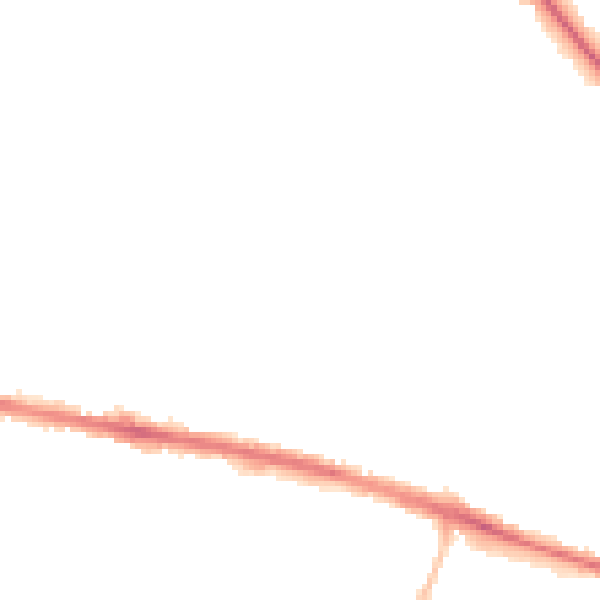 Night-time road noise heatmap for HD3 3EN