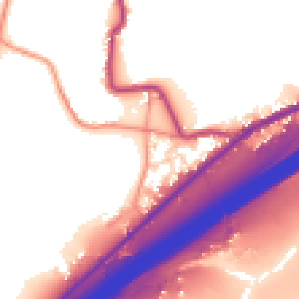 Daytime road noise heatmap for HD3 3FD