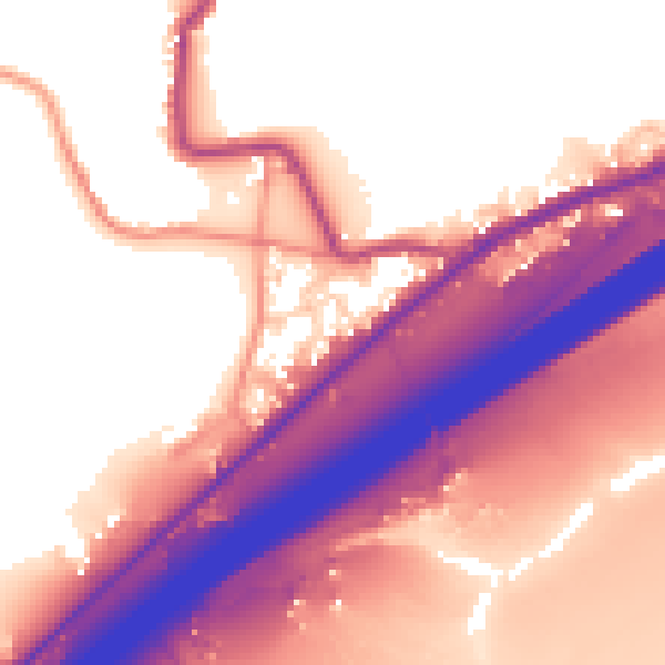 Daytime road noise heatmap for HD3 3FF