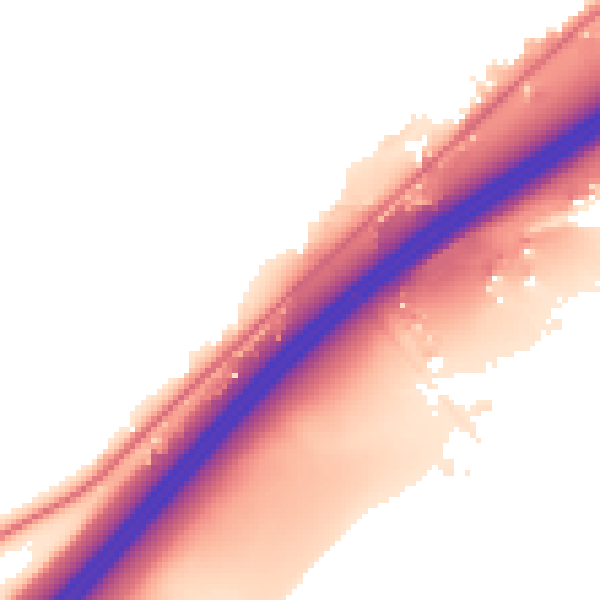 Night-time road noise heatmap for HD3 3FH