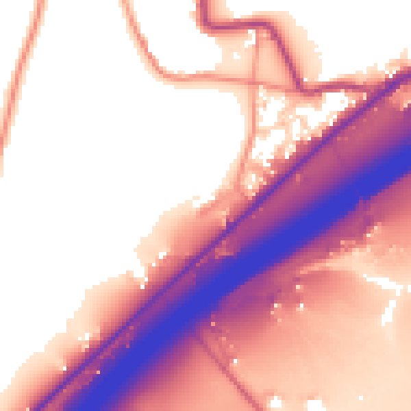 Daytime road noise heatmap for HD3 3FL