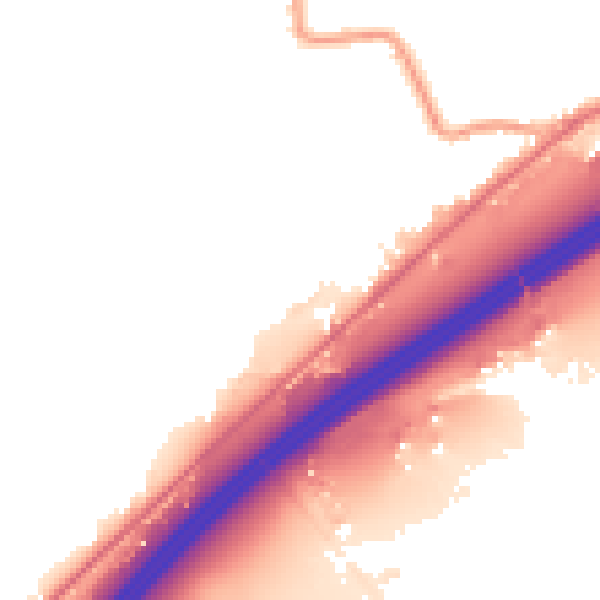 Night-time road noise heatmap for HD3 3FL