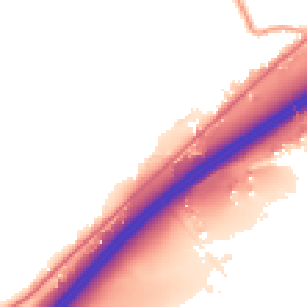 Night-time road noise heatmap for HD3 3FN