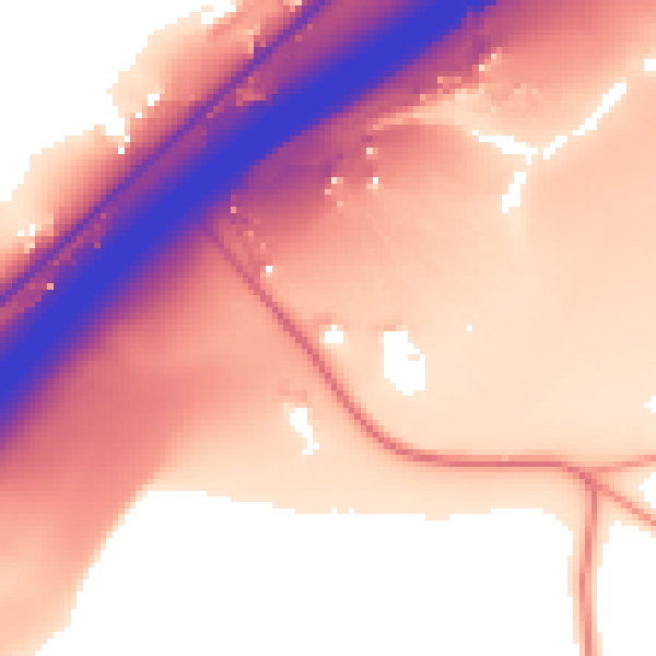 Daytime road noise heatmap for HD3 3FQ