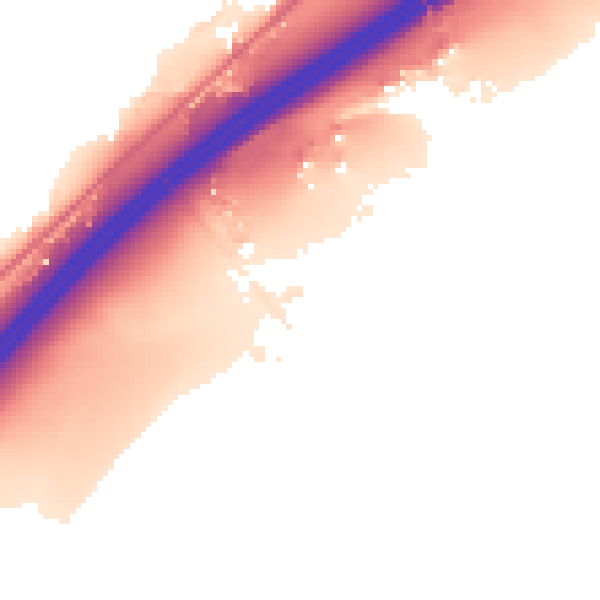 Night-time road noise heatmap for HD3 3FQ