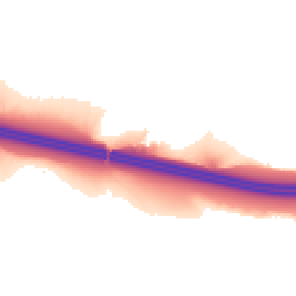 Night-time road noise heatmap for HD3 3FR