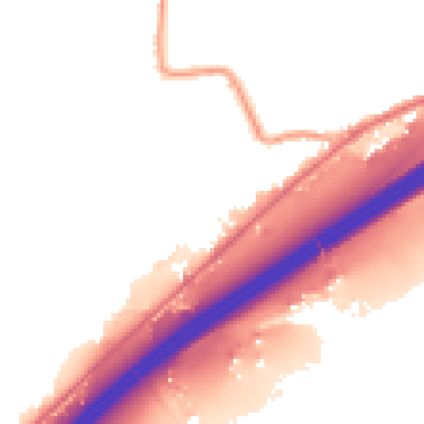 Night-time road noise heatmap for HD3 3FU