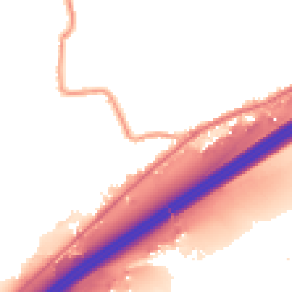 Night-time road noise heatmap for HD3 3GA