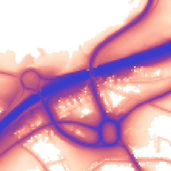 Daytime road noise heatmap for HD3 3GD