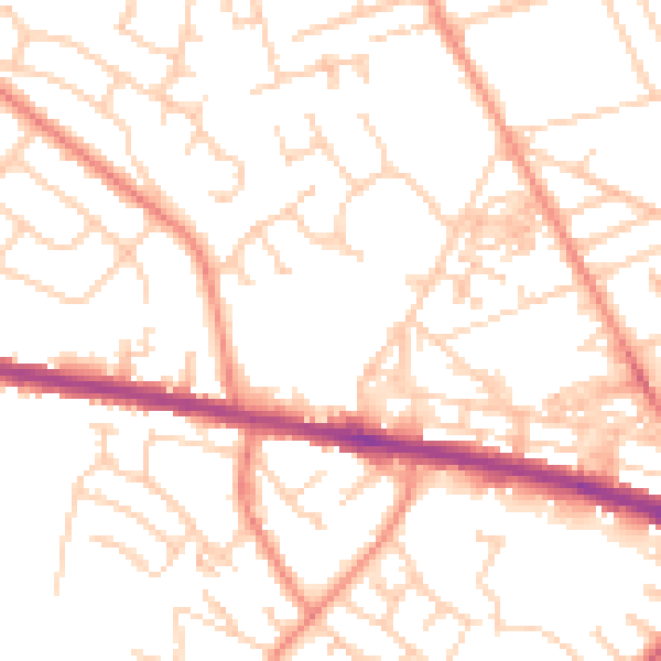 Daytime road noise heatmap for HD3 3GE