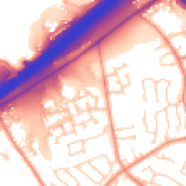 Daytime road noise heatmap for HD3 3GN
