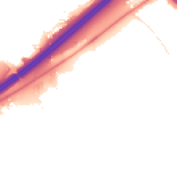 Night-time road noise heatmap for HD3 3GN