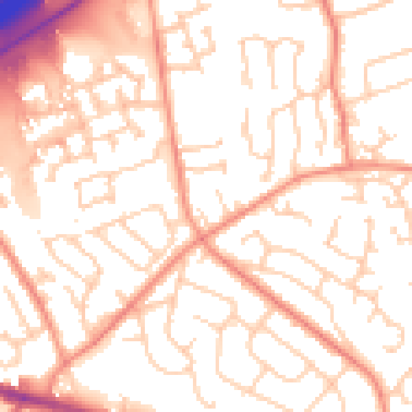 Daytime road noise heatmap for HD3 3GR