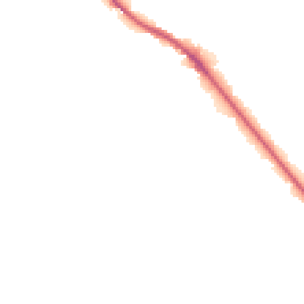 Night-time road noise heatmap for HD3 3LU
